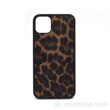 Benutzerdefinierte logo colorblock exotische leopard haut telefon case